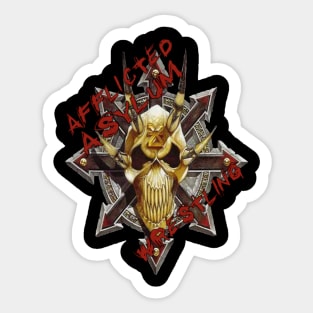 Afflicted Asylum Wrestling Sticker